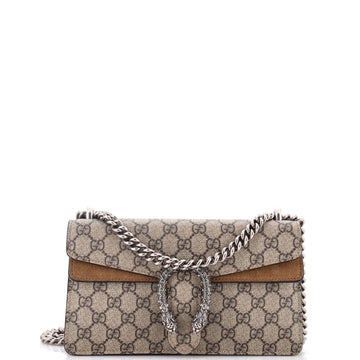 Gucci Dionysus Bag GG Coated Canvas with Crystal Embellished Metal Small