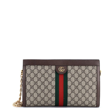 Gucci Ophidia Chain Shoulder Bag GG Coated Canvas Medium