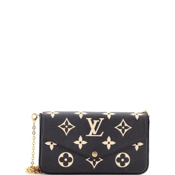 Louis Vuitton Felicie Pochette Bicolor Monogram Empreinte Giant