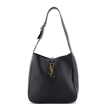 Saint Laurent Le 5 a 7 Supple Hobo Leather Small