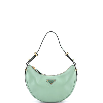 Prada Arque Half Moon Hobo Leather Small
