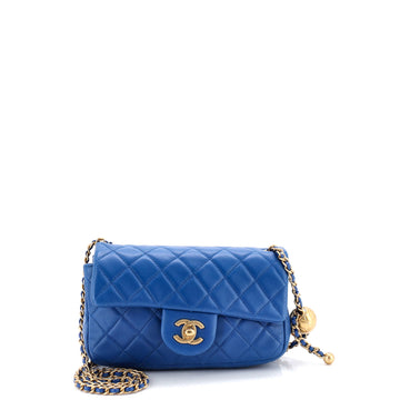 Chanel Pearl Crush Flap Bag Quilted Lambskin Mini