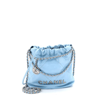 Chanel 22 Chain Hobo Quilted Calfskin Mini
