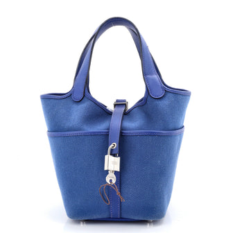 Hermes Cargo Picotin Lock Bag Canvas and Swift PM