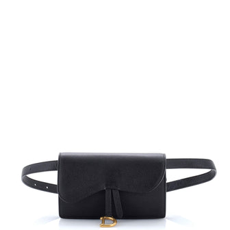 Christian Dior Saddle Rectangular Belt Bag Leather