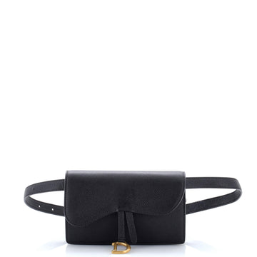 Christian Dior Saddle Rectangular Belt Bag Leather