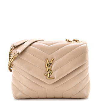 Saint Laurent Loulou Shoulder Bag Matelasse Chevron Leather Small