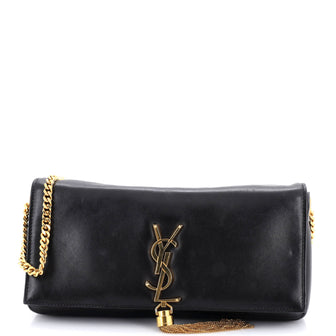 Saint Laurent Kate 99 Tassel Flap Bag Leather Medium