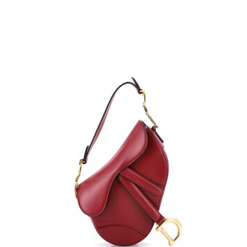 Christian Dior Saddle Handbag Leather Mini