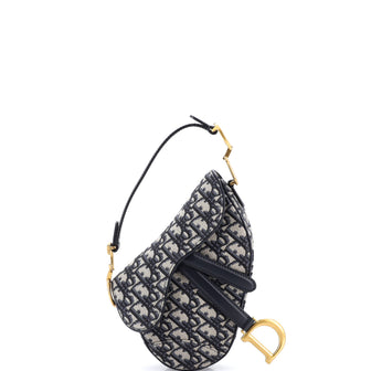 Christian Dior Saddle Handbag Oblique Canvas Mini