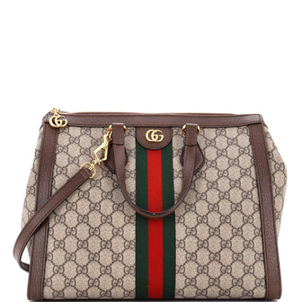 Gucci Ophidia Top Handle Tote GG Coated Canvas Medium