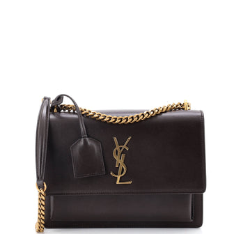 Saint Laurent Sunset Crossbody Bag Leather Medium
