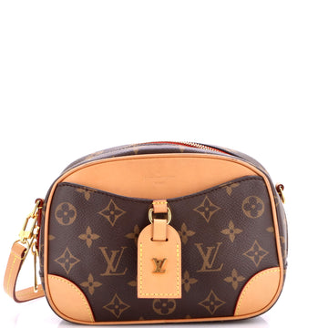 Louis Vuitton Deauville Handbag Monogram Canvas Mini