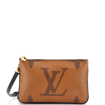Louis Vuitton Double Zip Pochette Reverse Monogram Giant