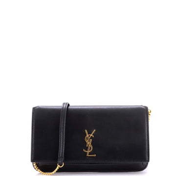 Saint Laurent Classic Monogram Phone Holder Shoulder Bag Leather