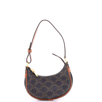 Celine Ava Bag Triomphe Coated Canvas Mini