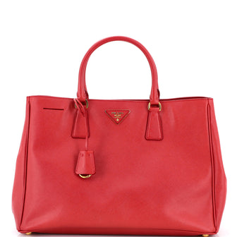 Prada Lux Open Tote Saffiano Leather North South
