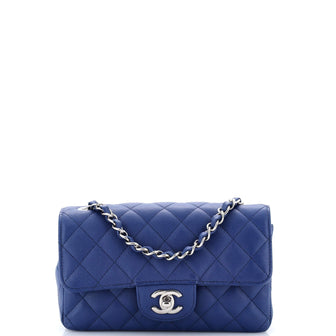 Chanel Classic Single Flap Bag Quilted Caviar Mini
