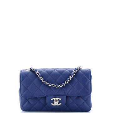 Chanel Classic Single Flap Bag Quilted Caviar Mini
