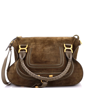 Chloe Marcie Shoulder Bag Suede Medium