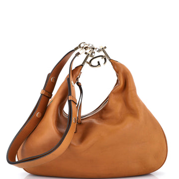 Gucci Attache Shoulder Bag Leather Large