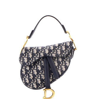 Christian Dior Saddle Handbag Oblique Canvas Mini