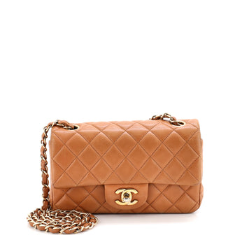 Chanel Classic Single Flap Bag Quilted Lambskin Mini
