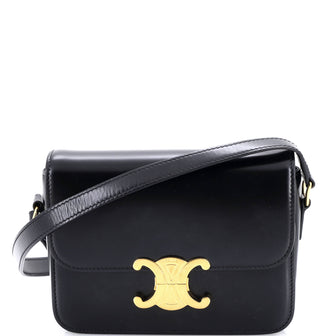 Celine Triomphe Shoulder Bag Smooth Calfskin Teen