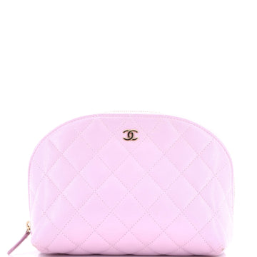 Chanel CC Cosmetic Pouch Quilted Caviar