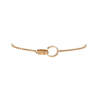Cartier Love Interlocking Bracelet 18K Yellow Gold