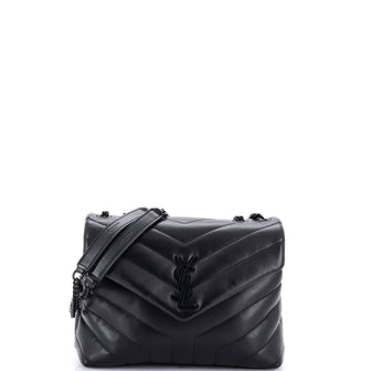 Saint Laurent Loulou Shoulder Bag Matelasse Chevron Leather Small