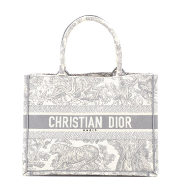 Christian Dior Book Tote Embroidered Canvas Medium
