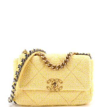 Chanel 19 Flap Bag Quilted Tweed Medium