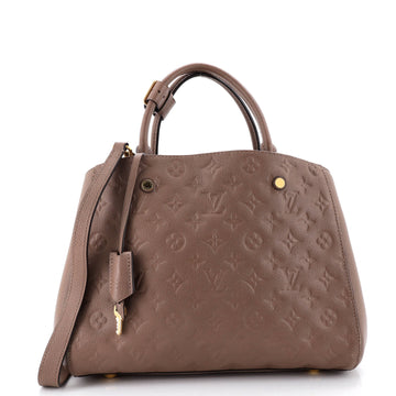 Louis Vuitton Montaigne Handbag Monogram Empreinte Leather GM