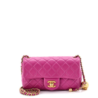 Chanel Pearl Crush Flap Bag Quilted Lambskin Mini