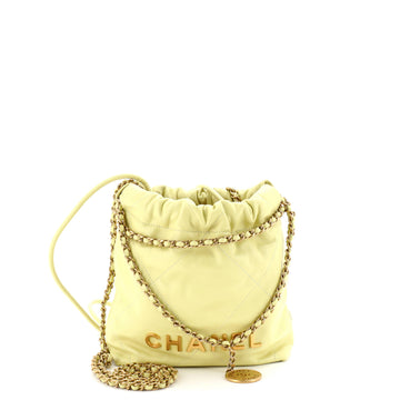 Chanel 22 Chain Hobo Quilted Calfskin Mini