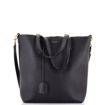 Saint Laurent Shopper Tote Leather Toy