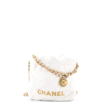 Chanel 22 Chain Hobo Quilted Calfskin Mini