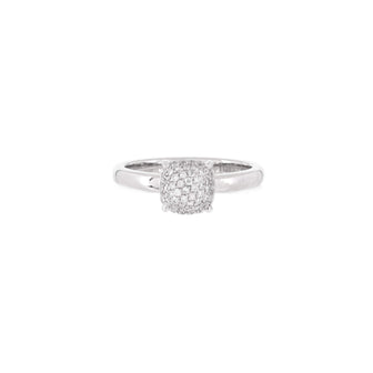 Tiffany & Co. Paloma Picasso Sugar Stacks Ring 18K White Gold with Diamonds 7mm