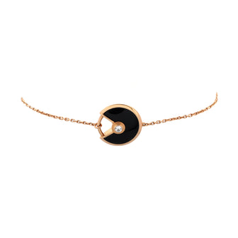 Cartier Amulette de Cartier Bracelet 18K Rose Gold with Diamond and Onyx XS