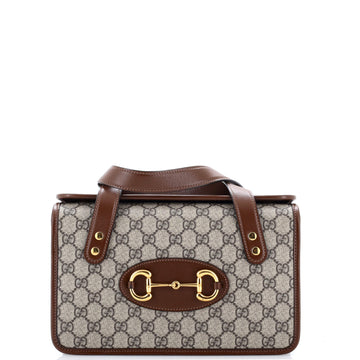 Gucci Horsebit 1955 Boston Bag GG Coated Canvas Small