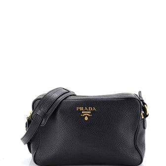 Prada Double Zip Camera Bag Vitello Daino