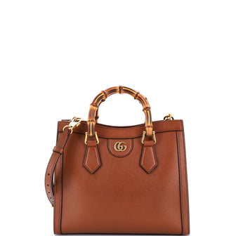 Gucci Diana NM Bamboo Handle Tote Leather Small