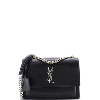 Saint Laurent Sunset Crossbody Bag Leather Medium