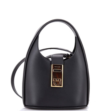 Salvatore Ferragamo Gancini Buckle Hobo Leather Mini