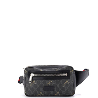 Gucci Soft Zip Belt Bag Printed GG Coated Canvas Small