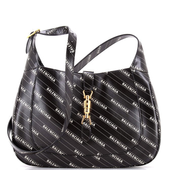 Gucci x Balenciaga The Hacker Project Jackie 1961 Hobo Printed Leather Medium