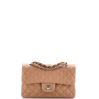 Chanel Classic Double Flap Bag Quilted Lambskin Small
