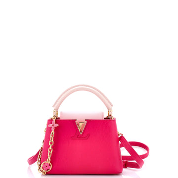 Louis Vuitton Flower Chain Capucines Bag Leather Mini