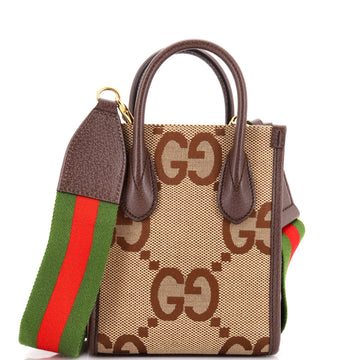 Gucci Vertical Tote Jumbo GG Canvas Mini